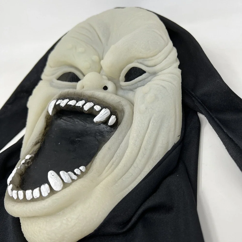 Vintage‎ 90's Pumpkin Time Skull Ghoul Monster Halloween Mask